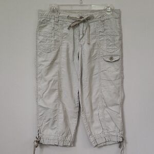 UNIONBAY Women's Light Tan Capris